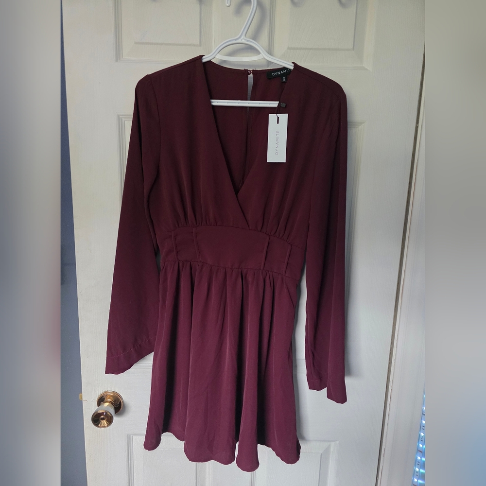 NWT Dynamite Women's Burgundy Dress